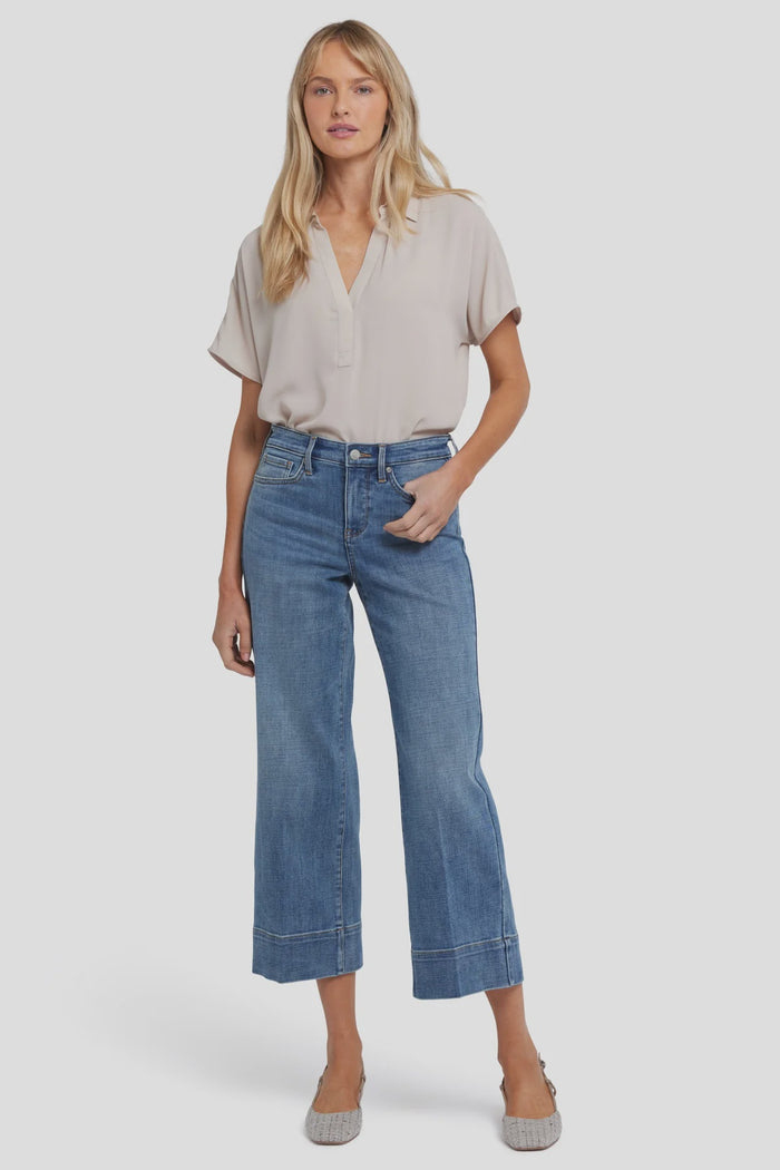 NYDJ - Teresa Wide Leg Ankle Jeans - Majorca Bay