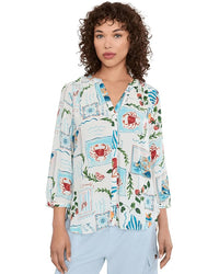 NYDJ - Pintuck Blouse - Dreamscape