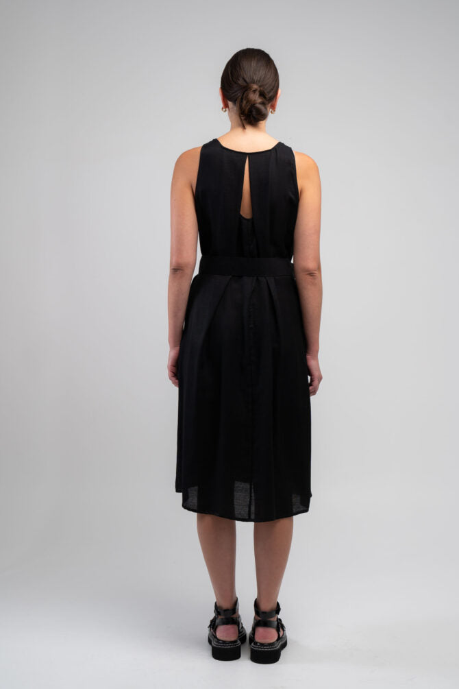 OBI - Velocity Pleated Sundress - Black