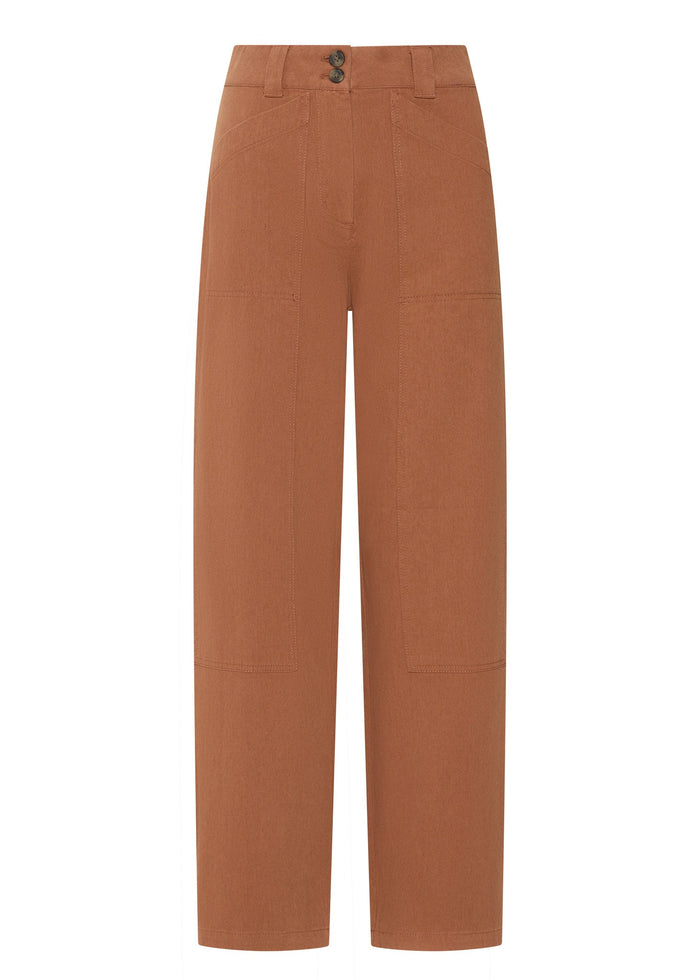 POL - Bronel Barrel Pant - Toffee