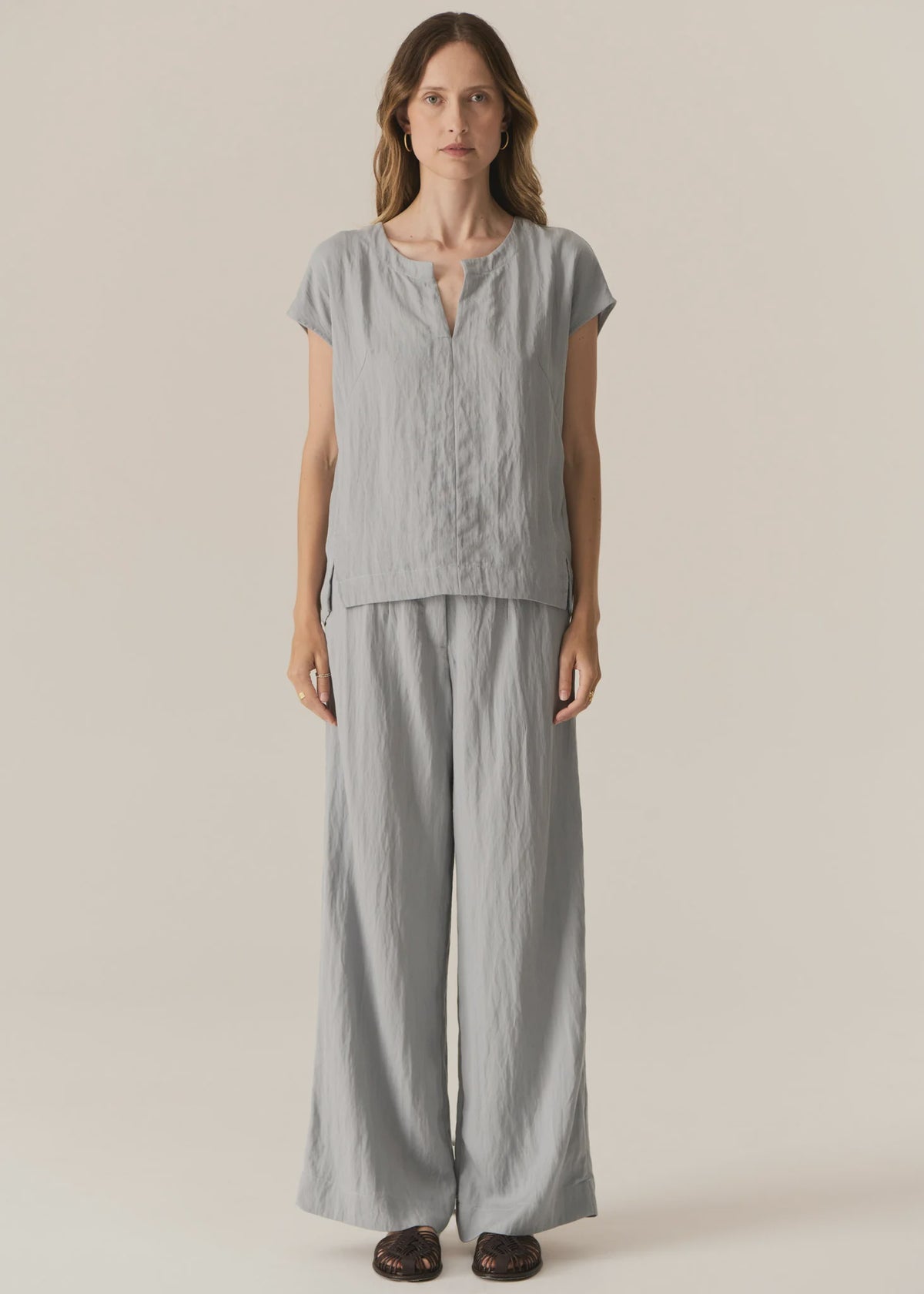 POL - Faire Belted Pant - Sky