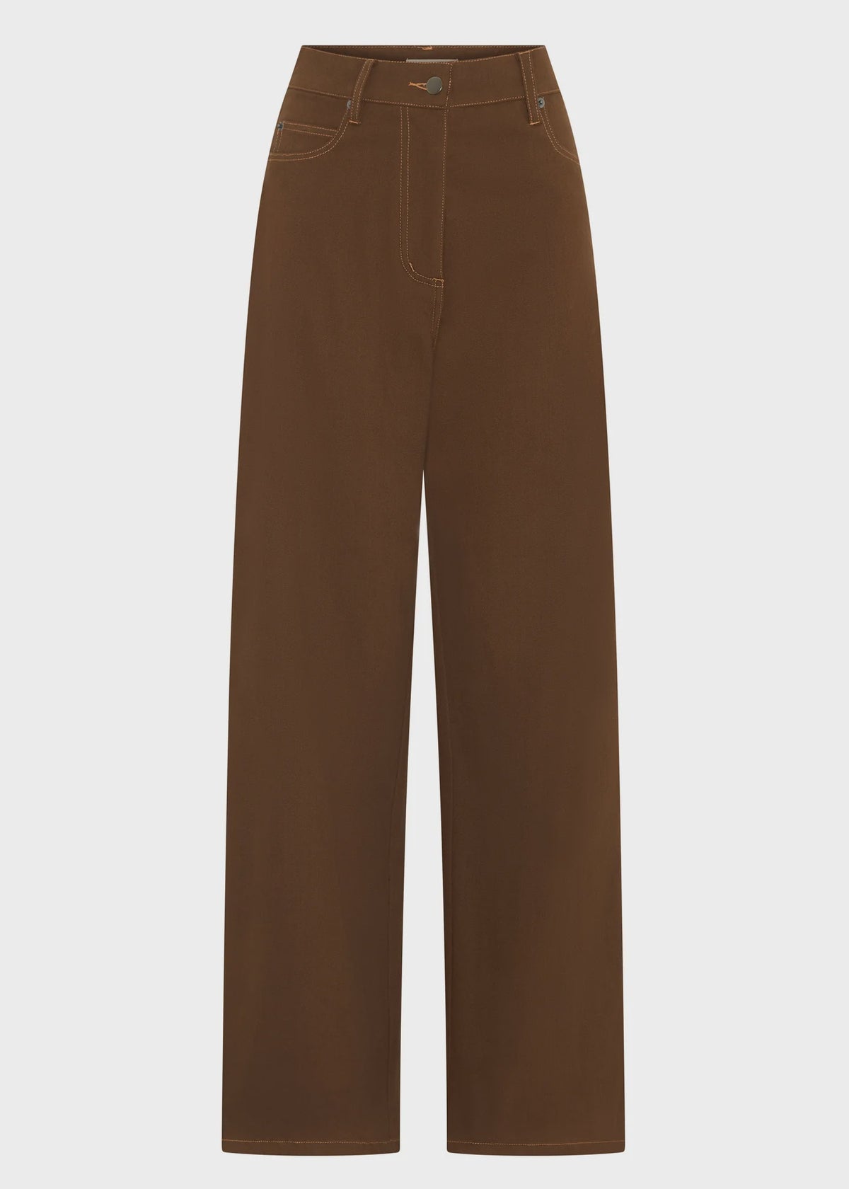POL - Lana Wide Leg Jean - Chocolate
