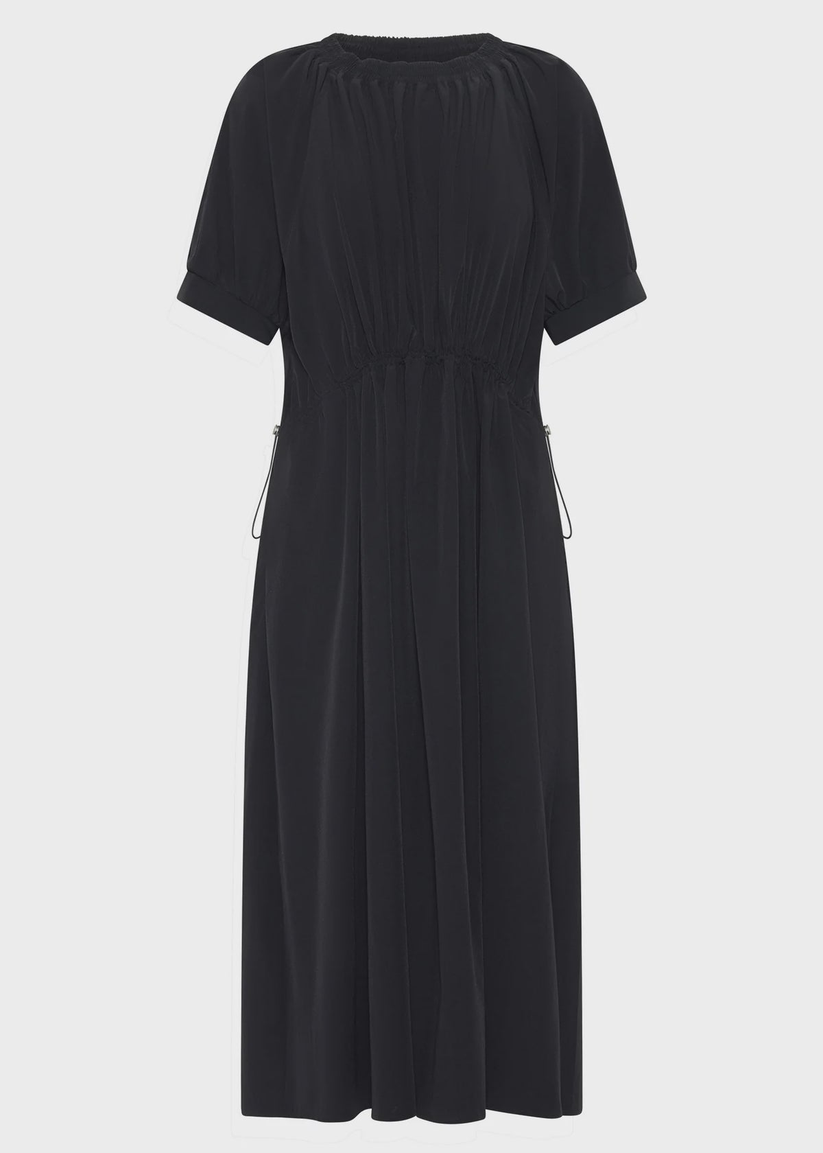 POL - Tech Drawcord Dress - Black
