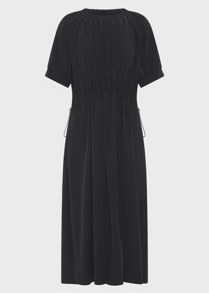 POL - Tech Drawcord Dress - Black