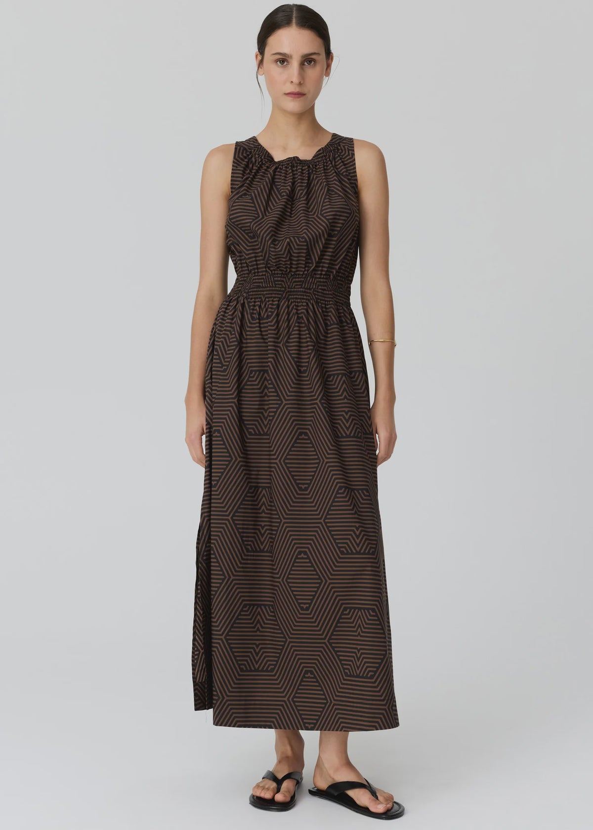 POL - Trellis Tank Dress - Trellis Print