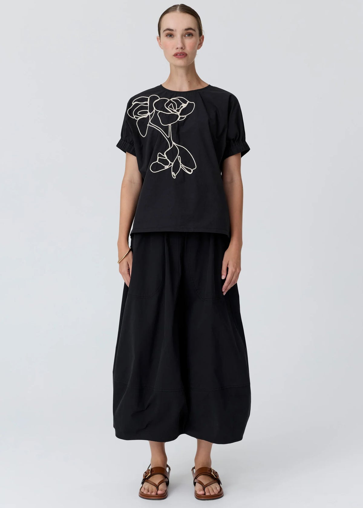 POL - Alma Bubble Skirt - Black