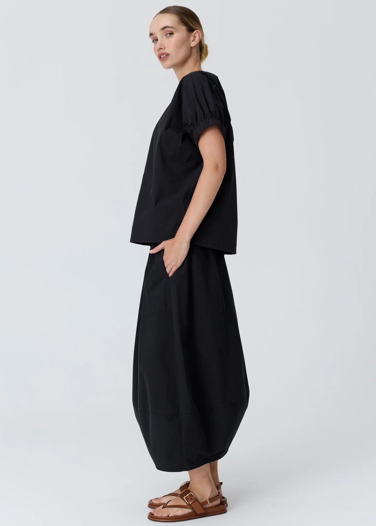 POL - Alma Bubble Skirt - Black
