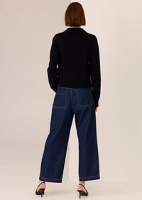 POL - Andie Cropped Jean - Dark Wash