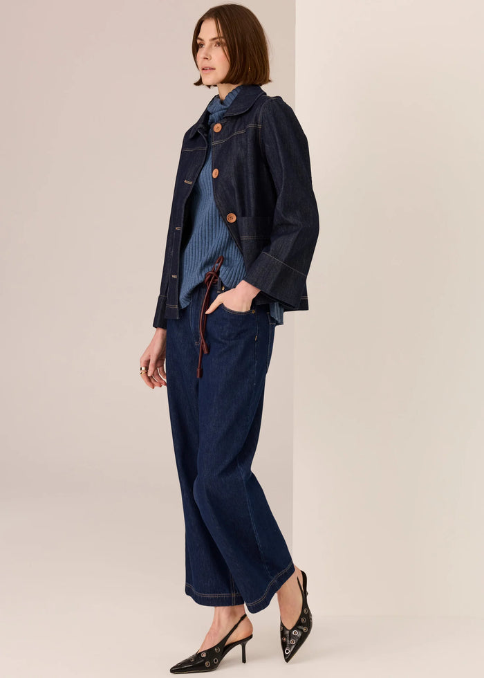 POL - Andie Denim Jacket - Dark Wash