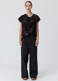 POL - Budd Cowl Neck Top - Budd Print
