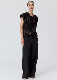 POL - Budd Cowl Neck Top - Budd Print