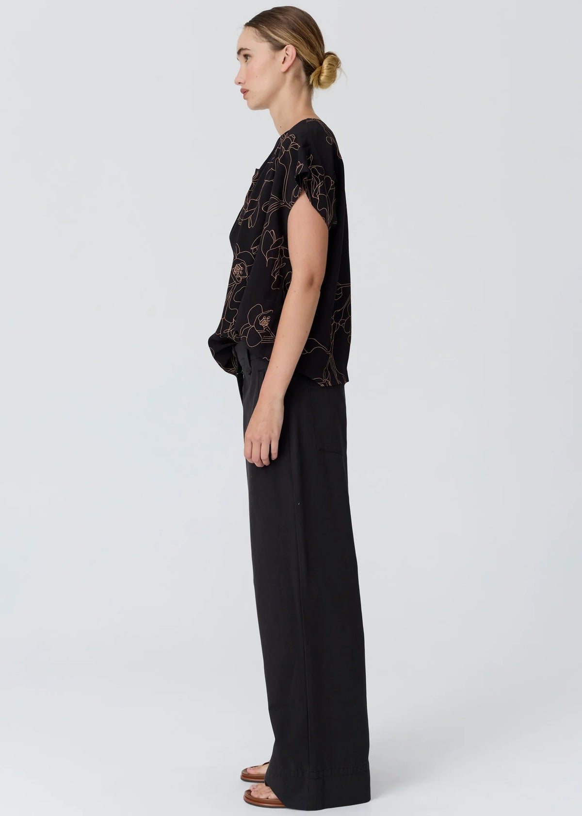 POL - Budd Cowl Neck Top - Budd Print