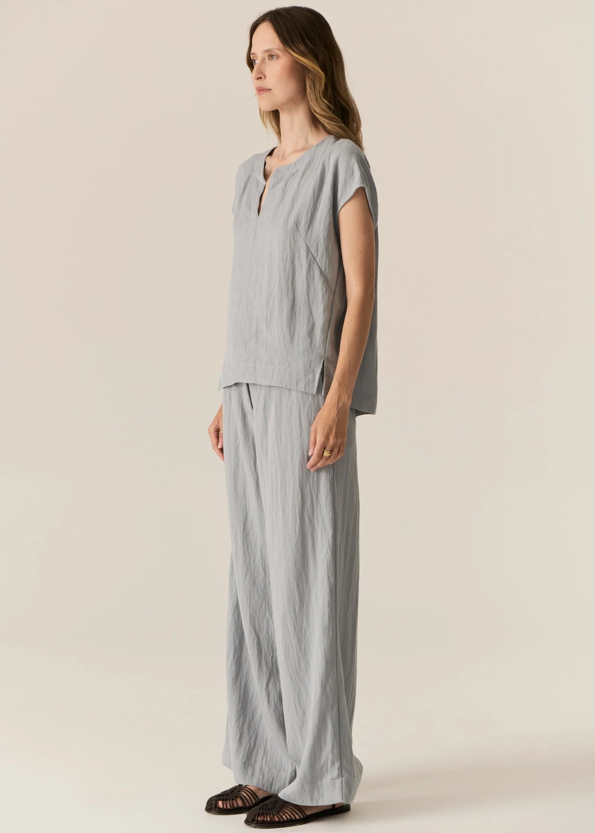 POL - Faire Belted Pant - Sky
