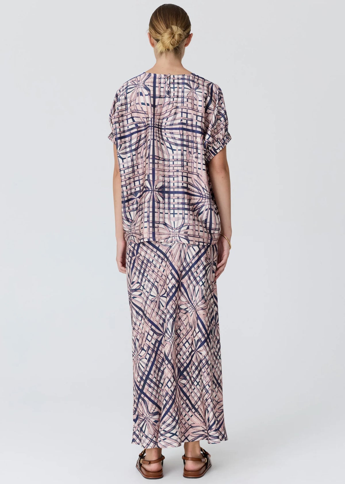 POL - Lattice Top - Pink Check