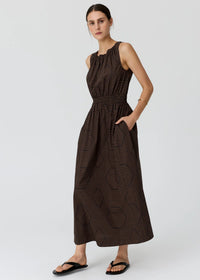 POL - Trellis Tank Dress - Trellis Print