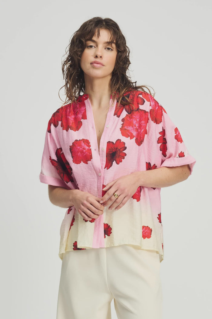 POM AMSTERDAM - Flower Bouquet Blouse White