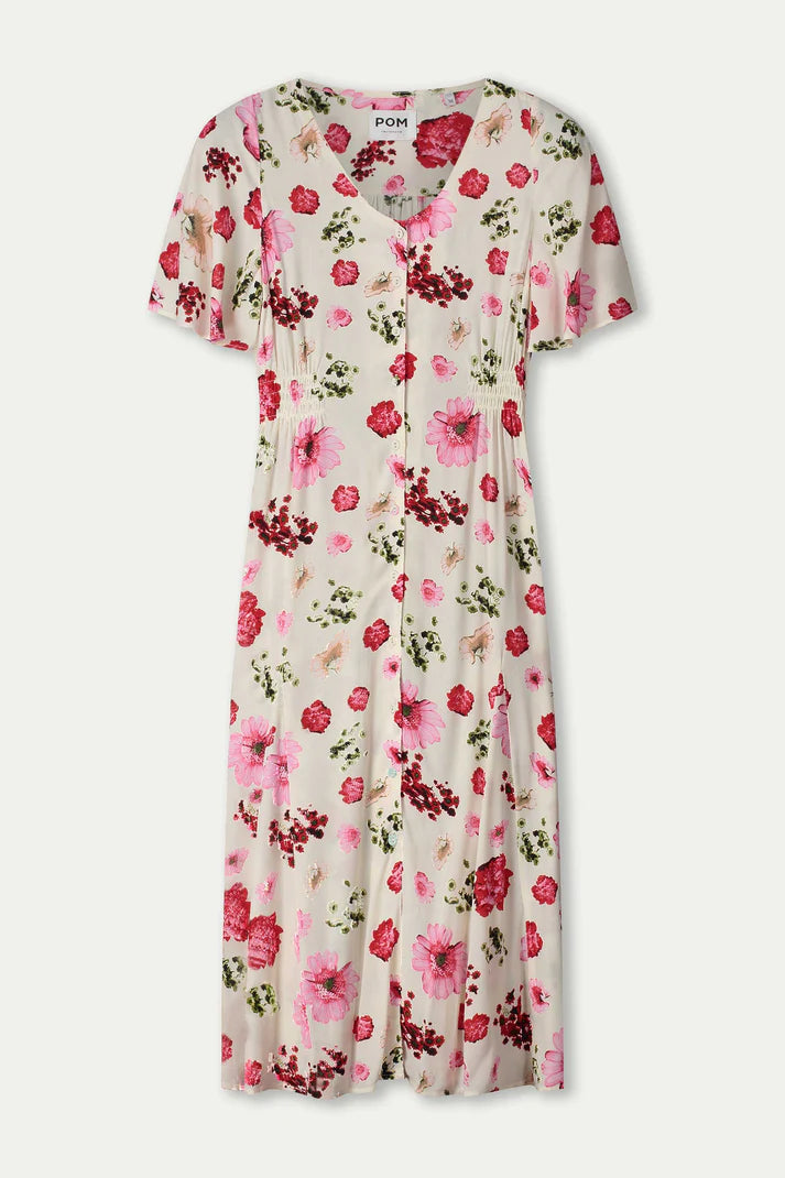 POM AMSTERDAM - Bouquet Cream Dress