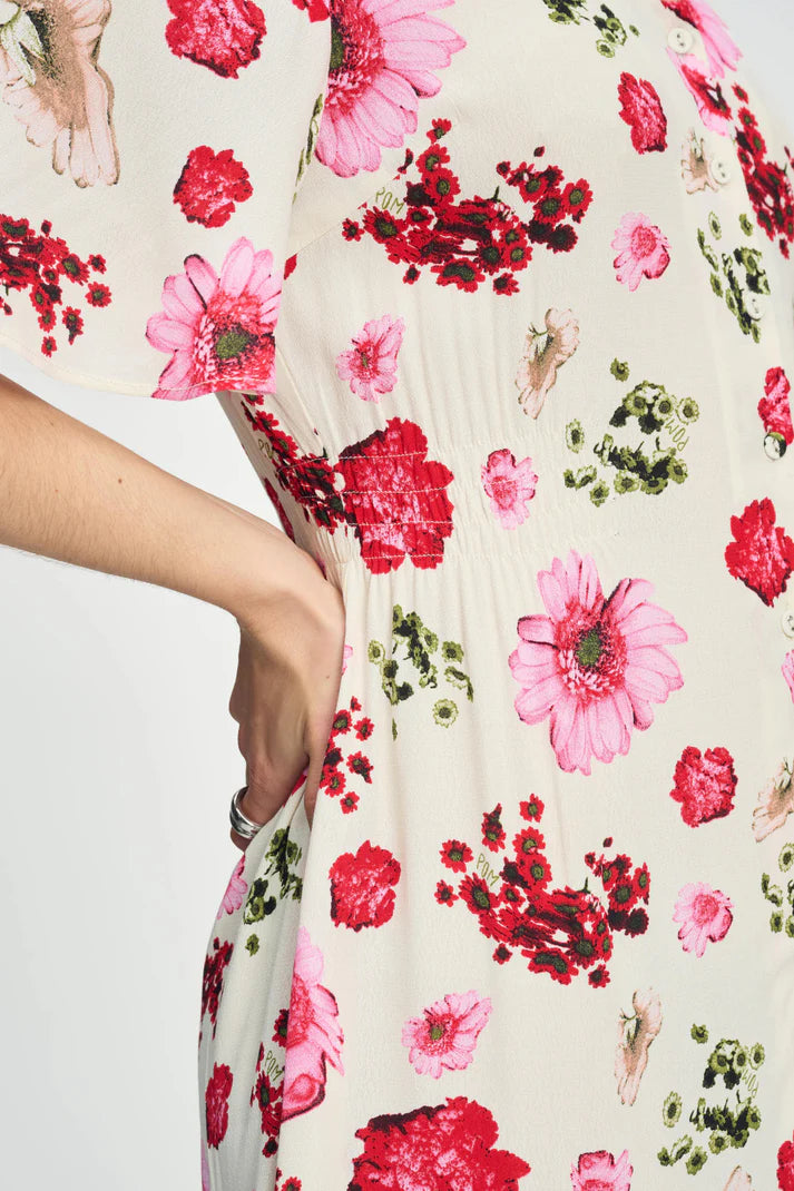 POM AMSTERDAM - Bouquet Cream Dress