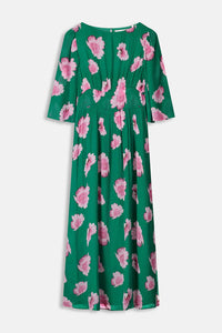 POM AMSTERDAM - Meadow Flowers Green Dress