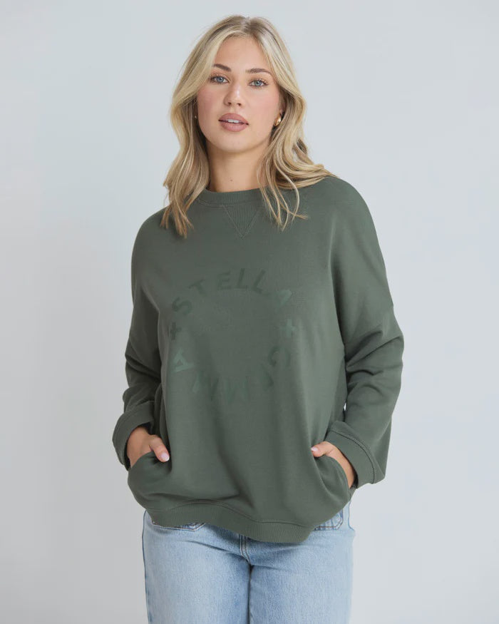 STELLA + GEMMA - Newport Pocket Crew - Winter Moss