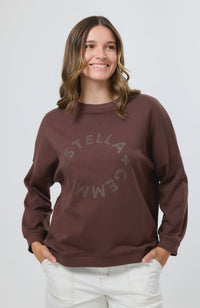STELLA + GEMMA - Newport Sweater - Chocolate Rotation