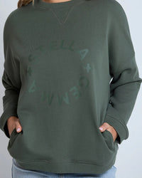 STELLA + GEMMA - Newport Pocket Crew - Winter Moss