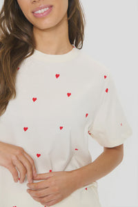 SAINT TROPEZ - Dagni SZ T-Shirt - Ice Flame Hearts
