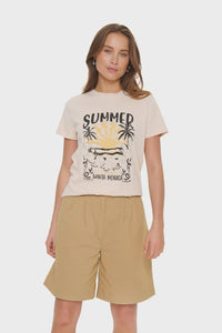 SAINT TROPEZ - Kuvi T-Shirt - Creme