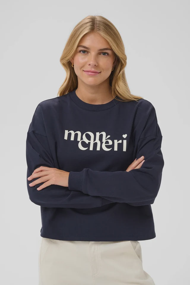 SAINT TROPEZ - Pegrina Sweatshirt - Night Sky