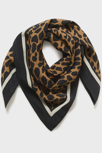 SAINT TROPEZ - Priscilla Scarf - Tigers Eye Spotty Leopard