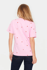 SAINT TROPEZ - Dagni SZ T-Shirt - Bonbon Flame Hearts