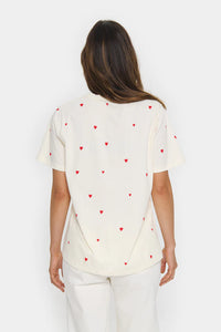 SAINT TROPEZ - Dagni SZ T-Shirt - Ice Flame Hearts