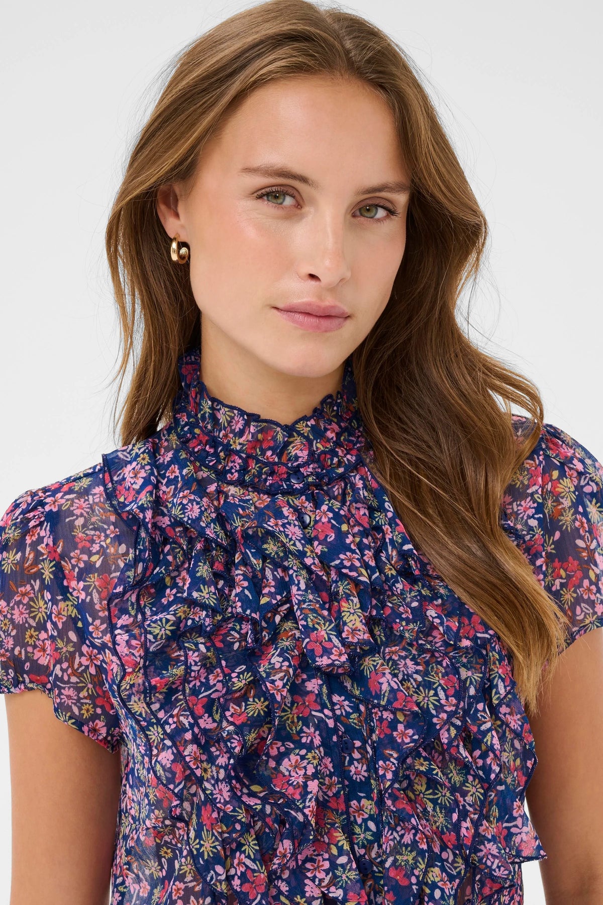 SAINT TROPEZ - Lilja Peony Bloom - Navy