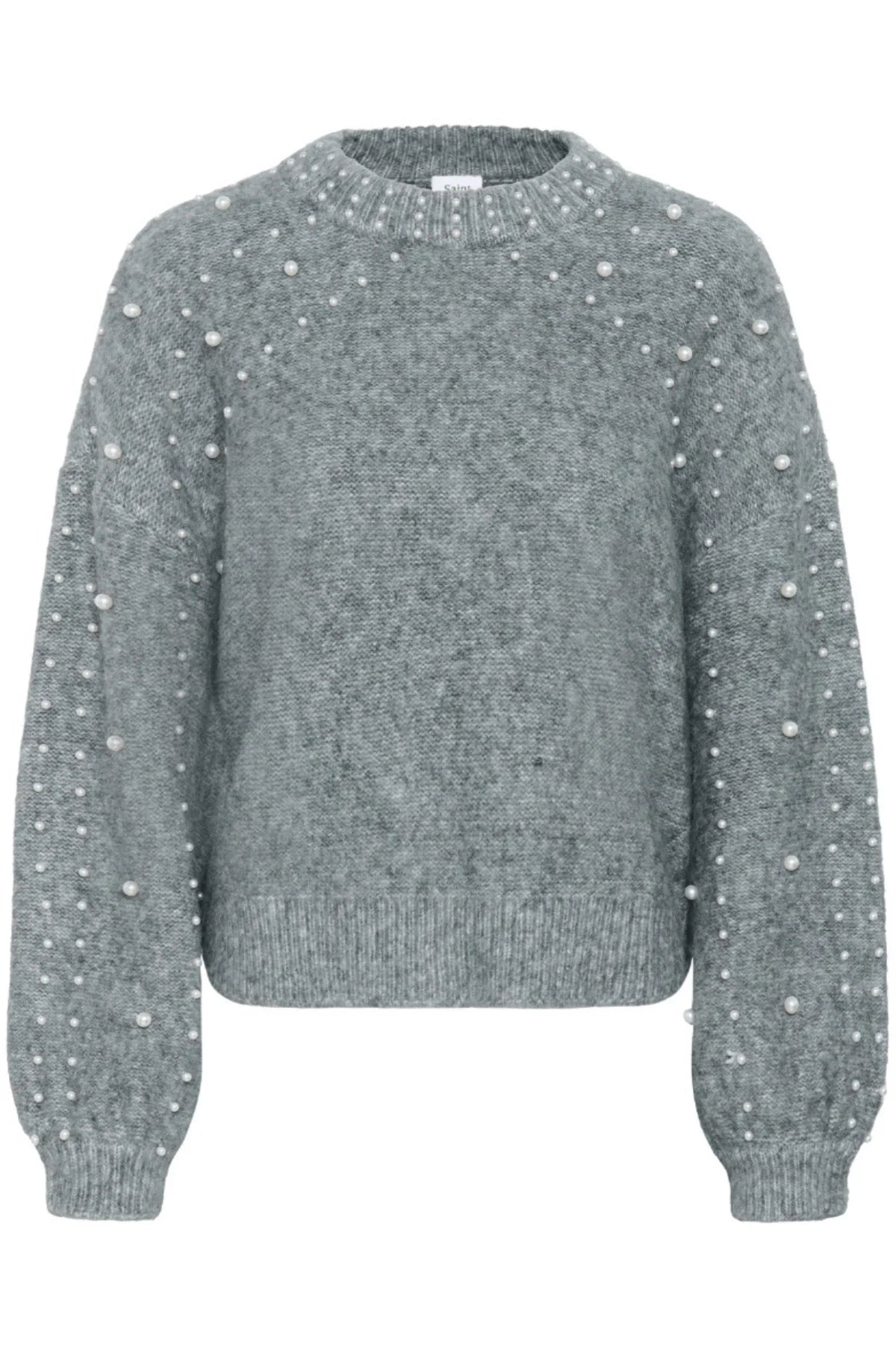 SAINT TROPEZ - Madeleine Pullover - Gunmetal Melange