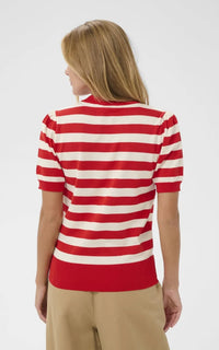 SAINT TROPEZ - Mila Striped Pullover - Valiant Seedpearl