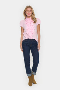 SAINT TROPEZ - Tilli SS Shirt - Pink Nectar