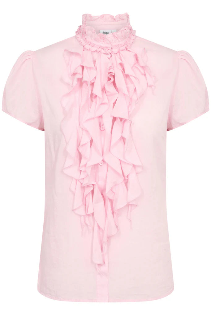 SAINT TROPEZ - Tilli SS Shirt - Pink Nectar