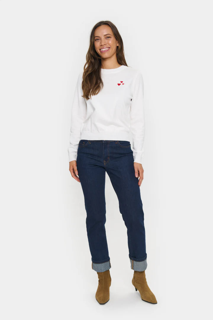SAINt TROPEZ - Valentina Pullover - Ice