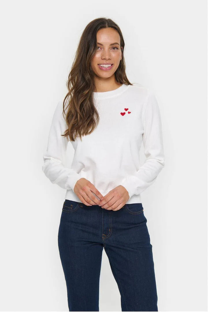 SAINt TROPEZ - Valentina Pullover - Ice
