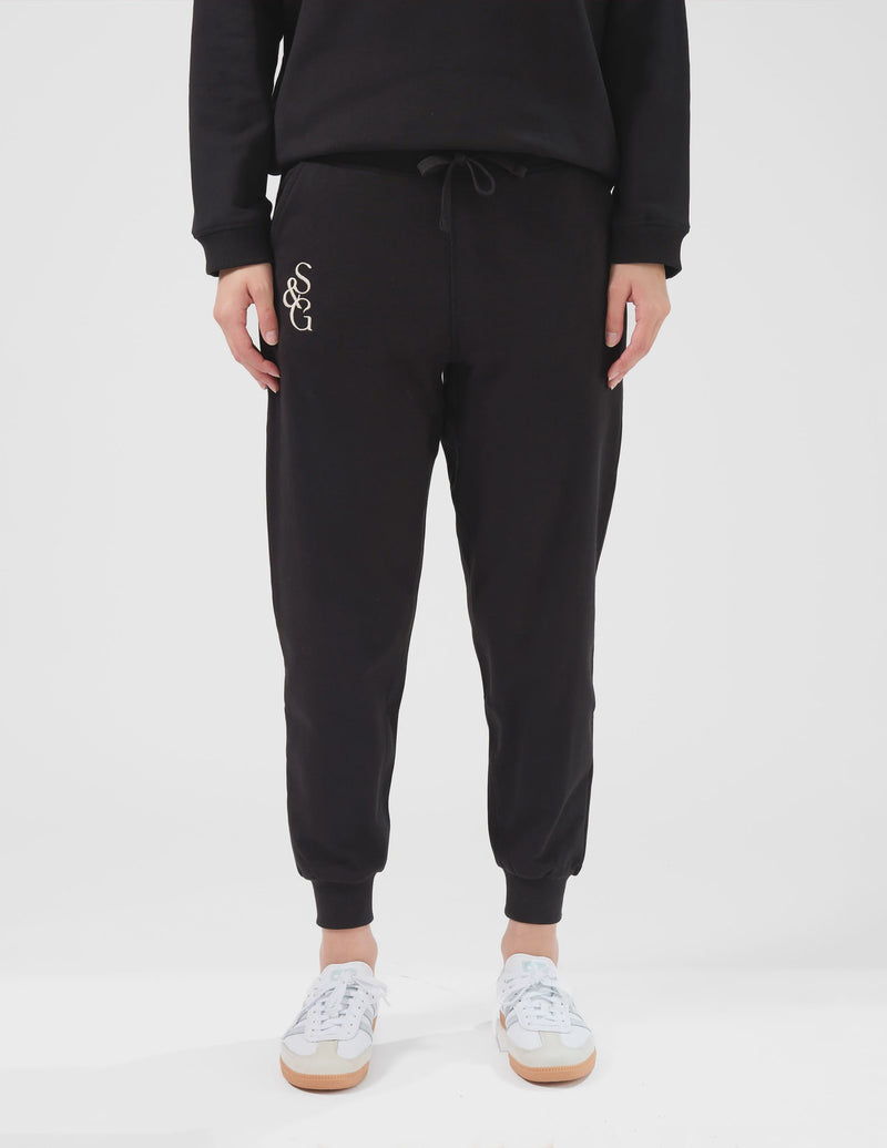 STELLA + GEMMA - Avenue Pant Black S+G Logo
