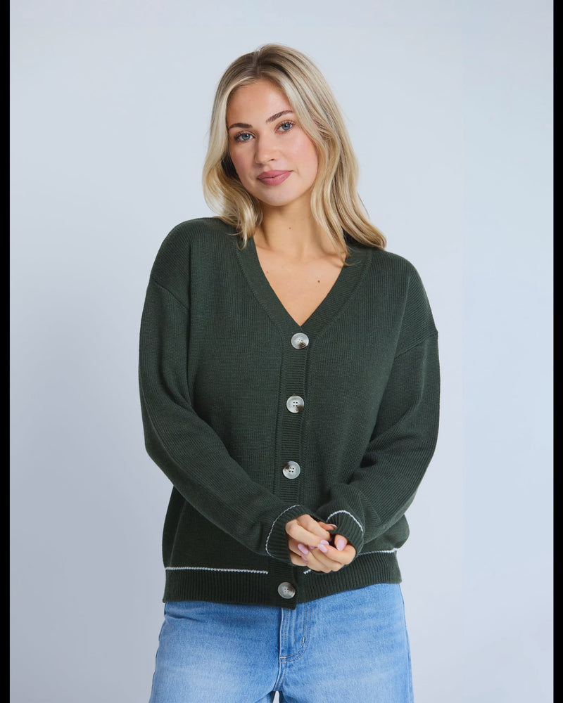 STELLA + GEMMA - Academy Cardigan - Cedar