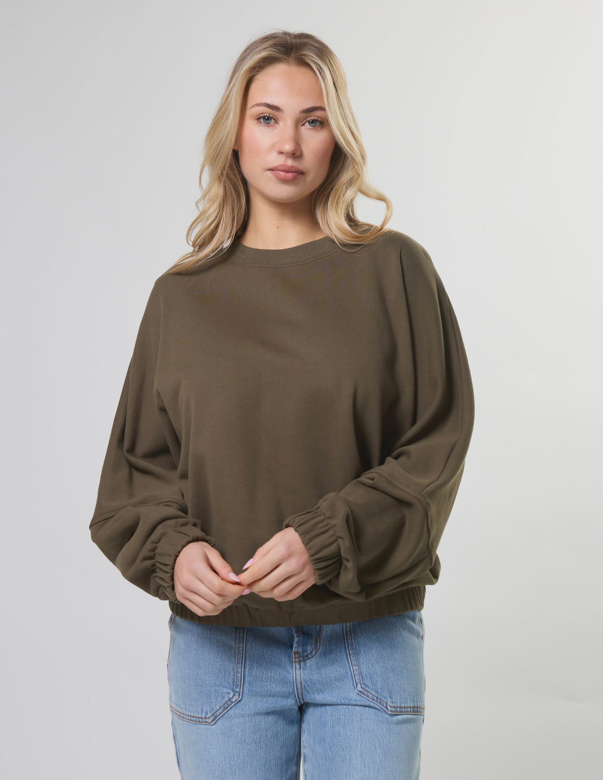 STELLA + GEMMA - Bubble Sweat - Moss