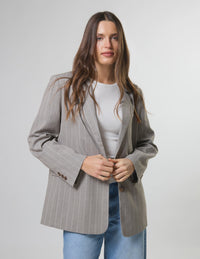 STELLA + GEMMA - Hunter Blazer - Almond Stripe