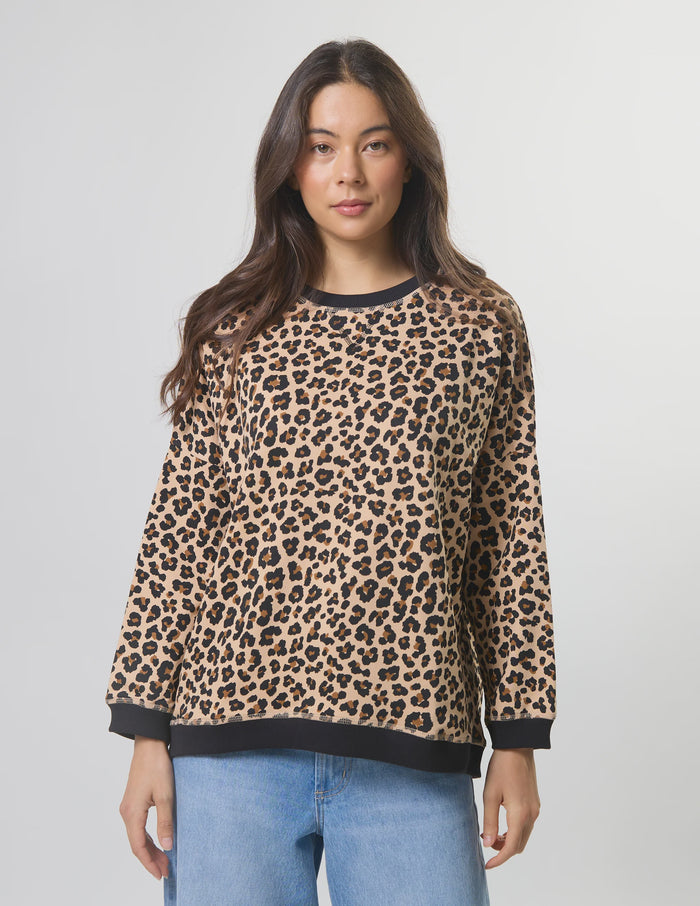 STELLA + GEMMA - Newport Sweater - Snow Leopard