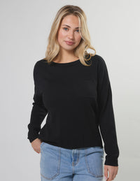 STELLA + GEMMA - Street Pocket Jumper Black