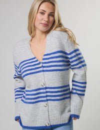 STELLA + GEMMA - Stripe Cardigan Salt Air