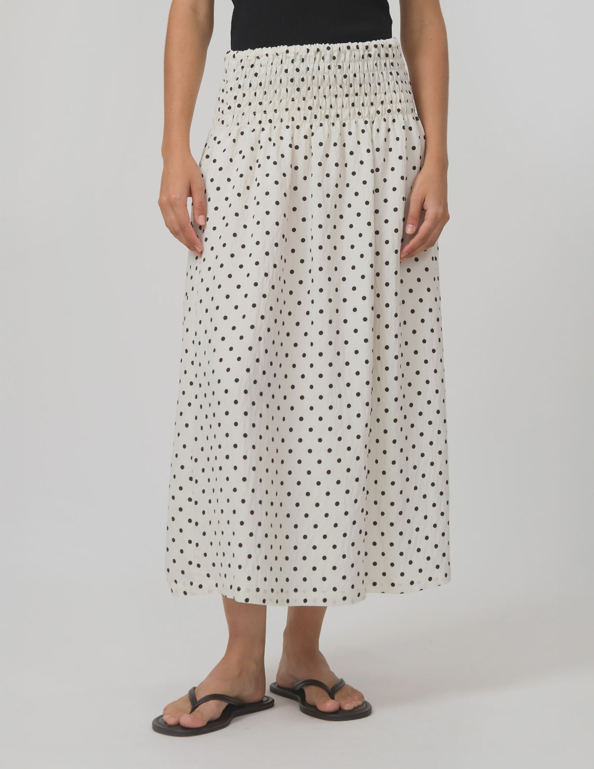 STELLA + GEMMA - Zita Skirt White/Black Spots