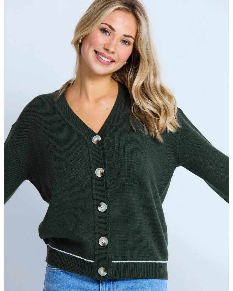 STELLA + GEMMA - Academy Cardigan - Cedar