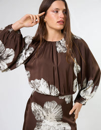 STELLA + GEMMA - Asta Dress - Cocoa Blooms