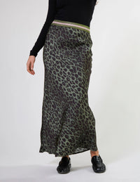 STELLA + GEMMA - Bretta Skirt - Khaki Leopard